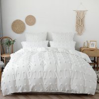 Home Garden Solid Color Cut Flower Dots Wool Ball Three Piece Set