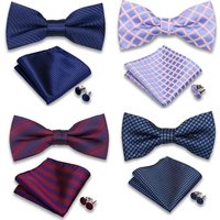 Men's Business formal bow tie Pocket towel suit Banquet Wedding Suit Accessories bow bow flower