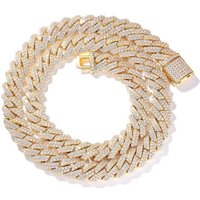 Men’s Jewelry High Quality Stainless Steel 14MM Wide Diamond Shaped Cuban Chain Chain