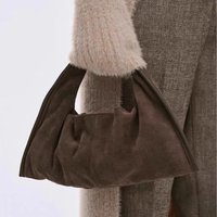 Mini Bag Suede Hobo Bag Autumn Winter Loose Feeling Niche Designer Retro Hand Held Dumpling Bag