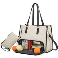 Modern Insulated Lunch Tote Stylish Crossbody & Handheld Thermal Bag Compartment