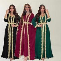 Clothing Long Sleeved Two Piece Arab Dubai Robe