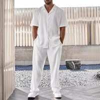 Clothing commuter suit casual button shirt short sleeved trousers outing trend