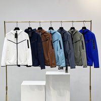 2024 Spring And Autumn Casual Sports Cotton Air Layer Hooded Zipper Cardigan Men's Jacket 490 Coat