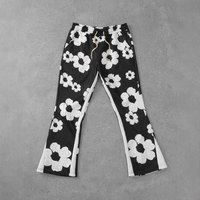 Men's Clothing Autumn And Winter Digital Printing Men's Flared Pants Slim New Style Trendy Fashion Trousers Casual Versatile Loose Loose Trend