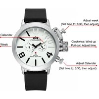 Automatic Self Wind Nical Rubber Strap Black Sier Boat Case Orange Blue Yellow Grey Classic U Men