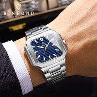 Binbang Square Large Dial Watch Concept High End Brand Authentic Sports Tritium Watch Trend