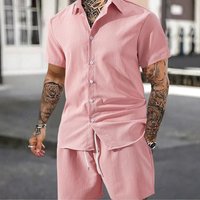 Clothing Summer Short Sleeved Shorts Suit Sports Leisure Vacation Two Piece Suit