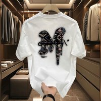 Clothing Fashion Brand Fashion Round Neck Short Sleeved T Shirt 2024 Summer Ins Trendy Handsome Internet Celebrity Tops Bottoming Shirt