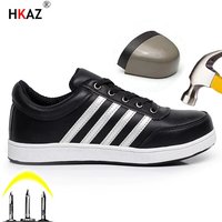 Work Steel Toe Puncture Proof Safety Boots High Quality Indestructible Male Shoes LBX1810