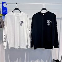 Clothing Autumn Winter Simple Long Sleeved T Shirt Loose Round Neck Pullover Bottoming Shirt Couple Sweater Trend