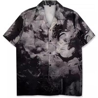Clothing Wholesale National Trend Hawaii Trend Brand Personality Casual Student Loose Short Sleeved Shirt Holiday Flower Shirt