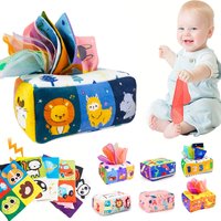 Baby Montessori Toy,Magic Tissue Box,Educational Learning Activity Sensory Toy For Kids Finger Exercising  Busy Board Baby Game