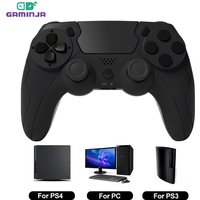 GAMINJA P48 Wireless Gamepad With Six Axis Gyroscope Game Controller For PS4 PS3 Console Wins 7 8 10 Dual Vibration PC