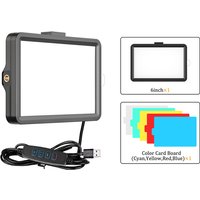 LED Video Light Photography Selfie Dimmable Panel Lighting Photo Studio Live Stream Fill Lamp Three Color