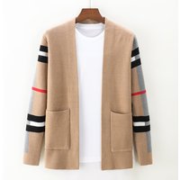 Casual V Neck Long Sleeve Cardigan & Soft Cotton Blend Oversized Sweater Block Design Machine Washable 