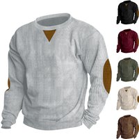 Clothing Autumn Winter Round Neck Casual Stand Collar Corduroy Long Sleeved Sweatshirt Stock