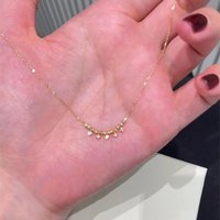 Minimalist Tarry Ky Parkling Mile Necklace Imple Versatile Exquisite Ultra fine Collarbone Chain Light Luxury