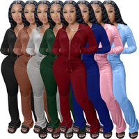 Clothing Autumn Winter Velvet Casual Sports Suit