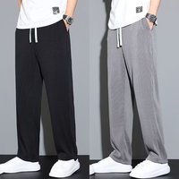 Clothing 2024 Straight Sports Pants Loose Summer Drape Sweatpants Thin Wide Leg Pants Quick Drying Versatile Casual Pants