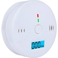 CO PPM Detector Warning Siren Alarm Carbon Monoxide Detector 85dB Sound with LCD Indicator Safe Sensor Home Security Protection