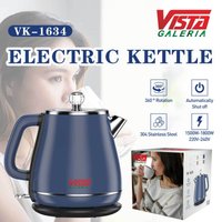 Stainless Steel Electric Kettle Fast Boiling Auto Shut Off Double Wall Insulation Retro Design Home & Office 
