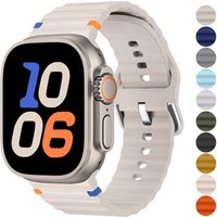Silicone Strap For Iwatch Ultra Band 49mm 46mm 45mm 42mm 44mm 40mm 41mm Correa Bracelet Belt IWatch Series 10 9 8 6 7 5 SE