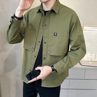 Clothing Stylish Workwear Jacket Trendy Overshirt Relaxed Fit Lightweight & Breathable Casual Outfits 