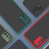 Matte PC Cover OPPO Reno6 Lite Case OPPO Reno 5 6 Lite Cover Shockproof Silicone Hard PC Phone