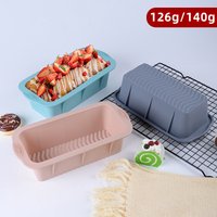 High Temperature Resistant Rectangular Silicone Cake Mold Household Silicone Baking Pan Kitchen Toast Mold Baking Supplies