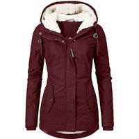 Women's Clothing popular women's long sleeved zipper pocket thickened coat jacket