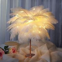 【 8402 people collection 】 Feather desk girlish heart room bedroom bedside living room desktop decoration atmosphere