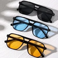 Vintage Big Square Shades Brand Designer Sun Glasses Lense Male Female Sunglasses UV400