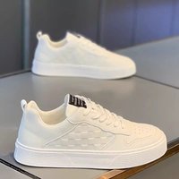 Menโs Shoes color men's shoes summer breathable live broadcast sneakers men's casual leather shoes men's white shoes trendy shoes men's