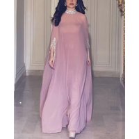 Women's Clothing Middle Eastern temperament sexy cloak sequined chiffon banquet evening dress two piece set