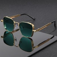 Sunglasses Small Frame Retro Steampunk Style Sunglasses Universal Personalized Steam Metal Sun Glasses