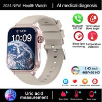 Smart Watch Bluetooth Calling Fitness Tracking Step Counter Heart Rate Blood Pressure Monitor Sleep Oxygen Tracking Waterproof Sport Modes