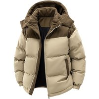 Chaqueta de invierno gruesa con capucha desmontable para hombre y mujer: abrigo de algodón con forro polar acogedor para adolescentes y adultos.