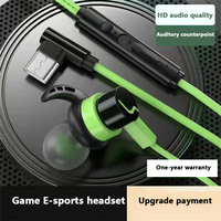 3.5mm Type c Flat Mouth Waterproof Game Earphone E sports Earphone Microphone Suitable Huawei Xiaomi Wired Headset