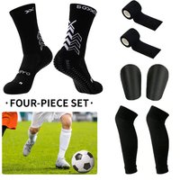 Best Selling Soccer Set Non Slip Soccer Socks Elastic Leg Warmers Mini Shin Guards Sports Bandages Sports Accessories