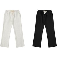 Men's Clothing Cut Snowflake Gray Terry Version Anti Pilling Drape Cut Scimitar Sweatpants Trousers
