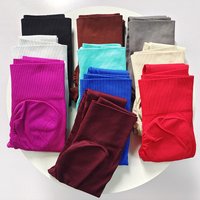 High Waist Seamless Yoga Pants For Women - Tummy Control Ribbed Workout Leggings, Breathable Running Gym Pants, 7/8 Length Athletic Tights