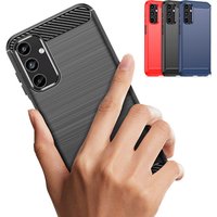 Carbon Fiber Texture TPU Case Samsung Galaxy A56 A36 A26 A16 A06 A55 A35 A25 A15 M55 M15 M35 Protective Cover