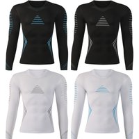 Men's Clothing Outdoor Sports Tights Quick Drying Clothes Elastic Breathable Perspiration Cycling Running Fitness Clothes Long Sleeved Tops