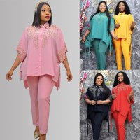Clothing Plus Temperament Two Piece Shirt Pencil Pants