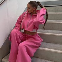 Fashion Long Sleeved Sports Casual Sweatshirt Set Spring Autumn Arrival Independent Website European American Style