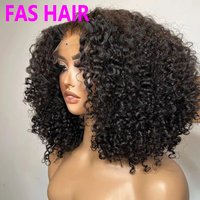 Afro Kinky Curly Bob Wig 100% Human Hair 