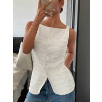 Women's Clothing Trendy Sleeveless Crop Top โ Detachable Straps & Breathable Polyester (S-XL)