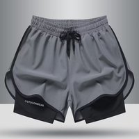 Men's Clothing Running Pants Lined Two Piece Training Anti Exposure Three Point Basketball Casual Shorts