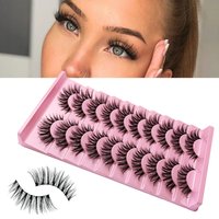 transparent stem soft cross burst false eyelashes